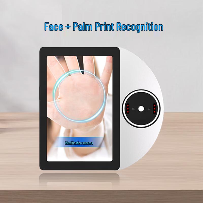 8-inch Biometric Facial & Palm Recognition Access Control System CN plug (adapter included)