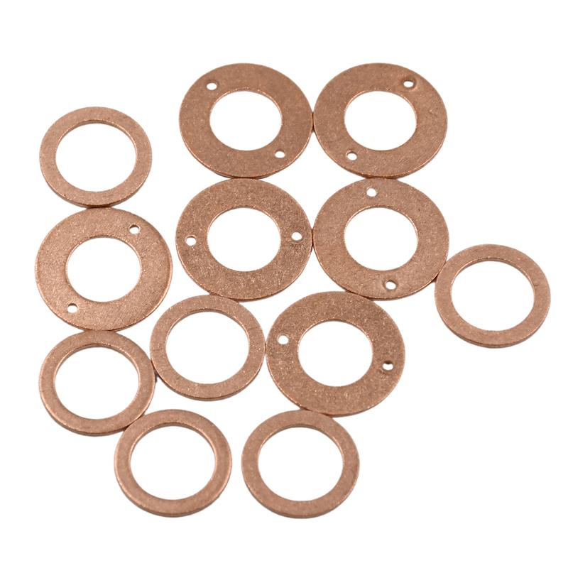 2 Set 3 Cylinder Injector Seal Kit Compatible with Kubota D750 D850 D950 Engine Valves 6 Engine Stroke 70mm Copper Washers