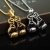 2025 Trendy European & American Fitness Boxing Glove Necklace - Punk Style Pendant Accessory
