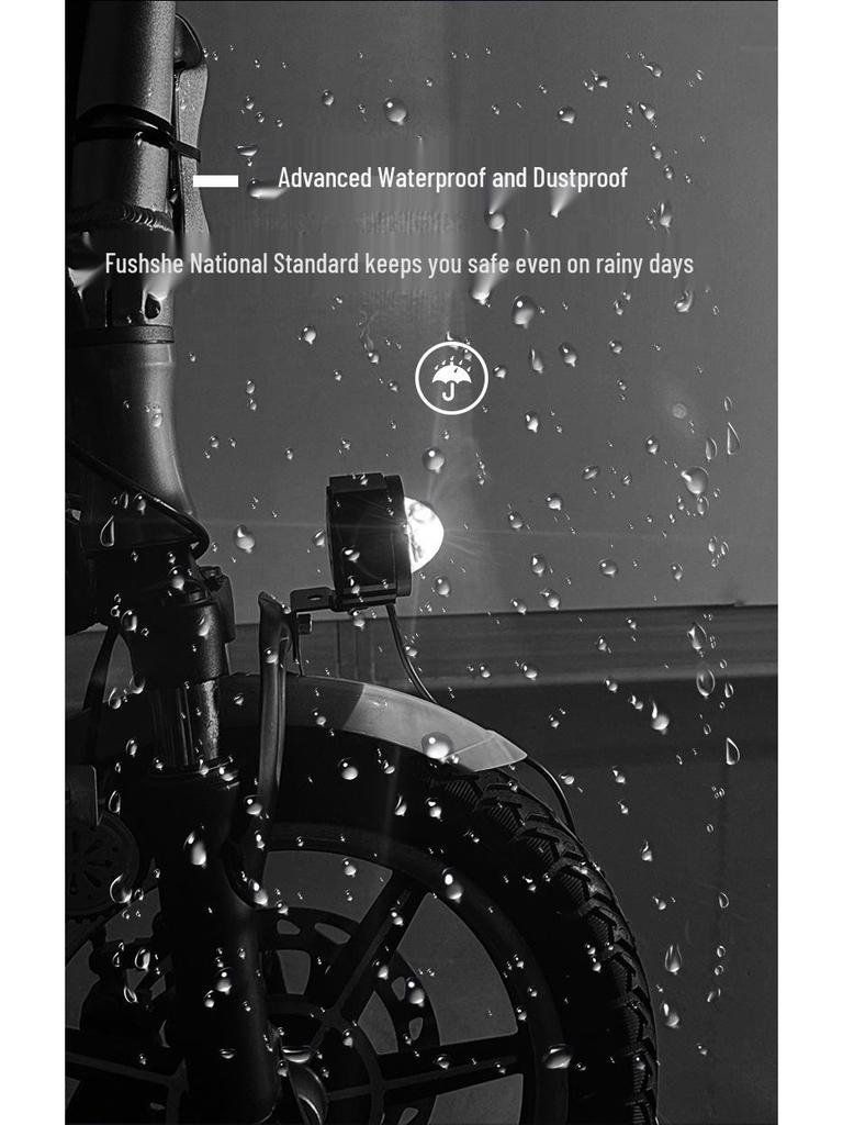 Водонепроницаемая светодиодная фара для мотоцикла: Внешний желто-белый прожектор для бездорожья для ночной езды
