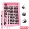 Soft & Natural Segmented False Eyelashes - C Curl, Subtle European/American Style. Choose Your Look for a Big Eye Effect.