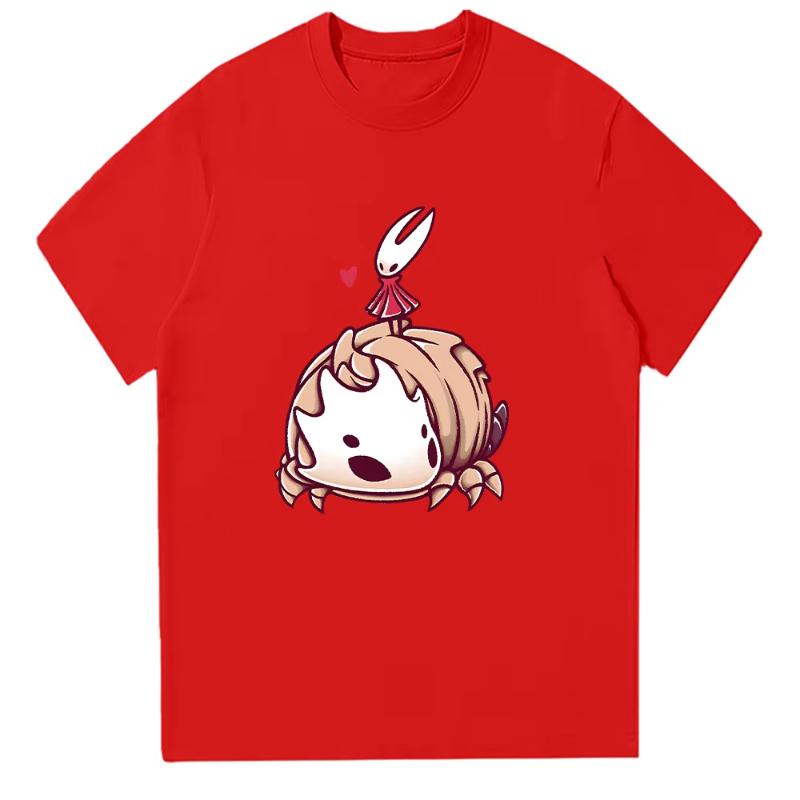Hollow Knight Silksong Cartoon T Shirts Hornet Bell Beast Unisex T-shirt Gaming High Quality Cotton Tee Men Women Short Sleeve