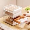 Double Layer Egg Storage Box Plastic Kitchen Egg Box Kitchen Organizer Rack  Home Use