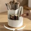Вращающийся на 360 градусов вращающийся держатель для ручек большой емкости, настольный ящик для хранения карандашей, органайзер, кисти для макияжа, школьные и офисные канцелярские принадлежности