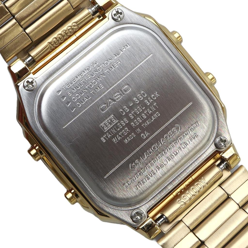 CASIO Data Bank Telememo 30 Digital Watch Gold Overseas Model [Casio] DB-360G-9A Men's [Item]