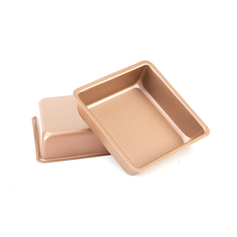 2x Non-Stick Baking Cooking Oven Sheet Roasting Dishes Tray 4inch Square Molds