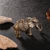 Elephant Brass Elephant Miniatures Brass Lucky Elephant Statue Portable   Desktop