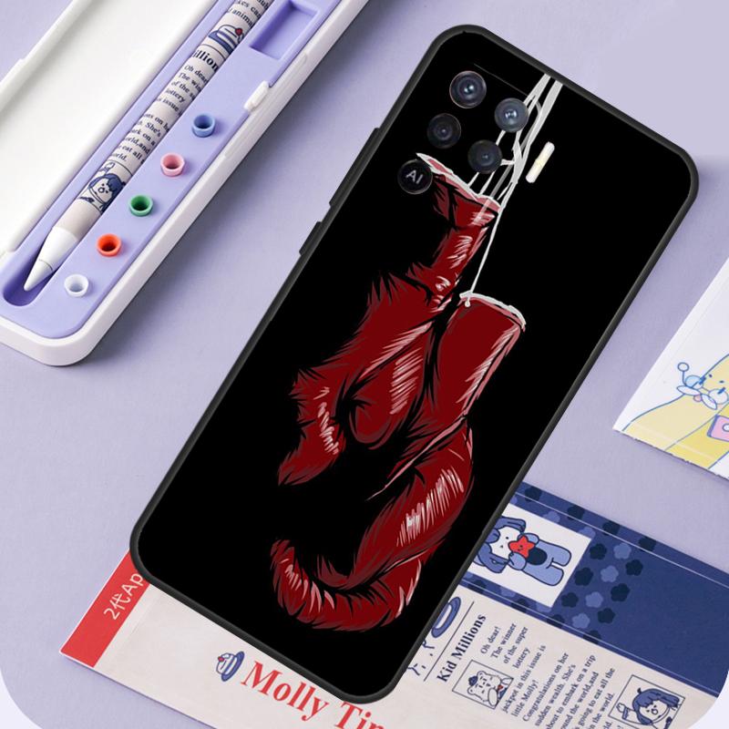 Boxing Gloves For Oppo A96 A76 A16 A94 A74 A54 A15 A18 A38 A58 A78 A98 A40 A60 A80 A57 A17 A77 A5 Pro Case