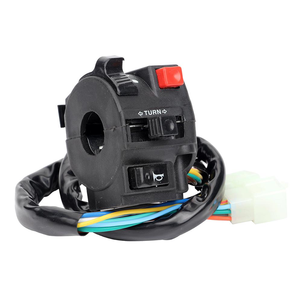 Кнопка освещения мотоцикла ATV, дальний ближний выключатель света, кнопка звукового сигнала, переключатель сигнала поворота для руля мотоциклов 22 мм