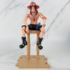Anime One Piece Luffy Ace Nami Hancock Figure Bar Position Sitting Posture Action Figure PVC Model Doll Collection Toy Gift Kids