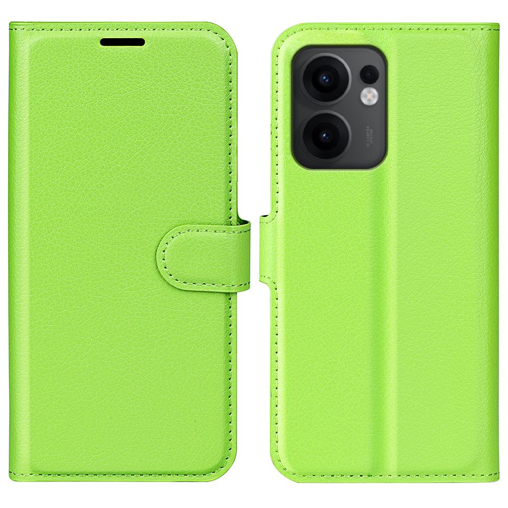 For Oppo Reno13 F 5G Case Litchi Texture Shockproof Leather Wallet Phone Cover