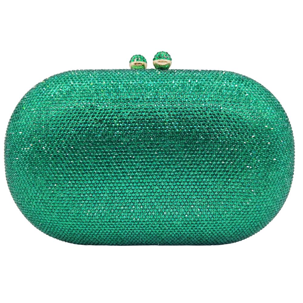 Клатч со стразами в наличии: Однотонная вечерняя сумка с бриллиантами