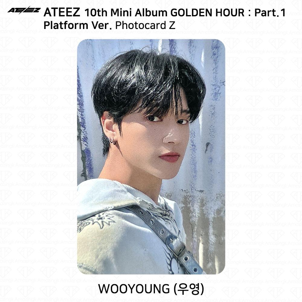 ATEEZ 10-й мини-альбом Golden Hour Part.1 Платформа Версия Мини-открытка для фотокарты KPOP