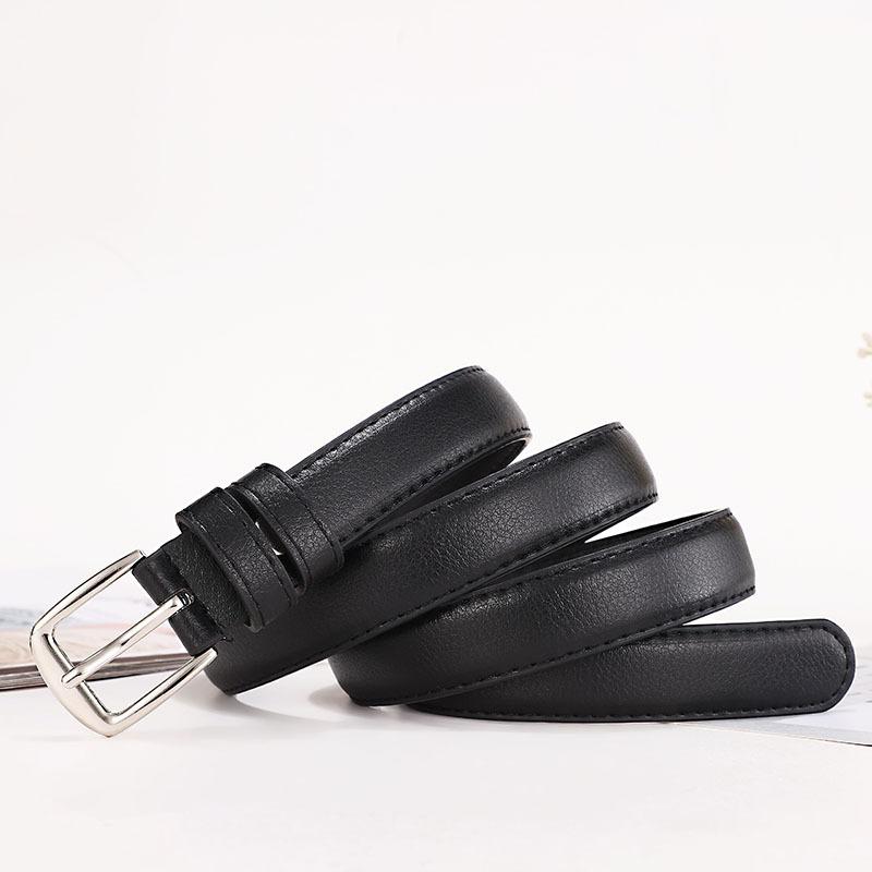 Casual Versatile Simple Belt Pin Buckle Metal Fashion Denim Ladies Belt Decorative Dress Jeans Belt