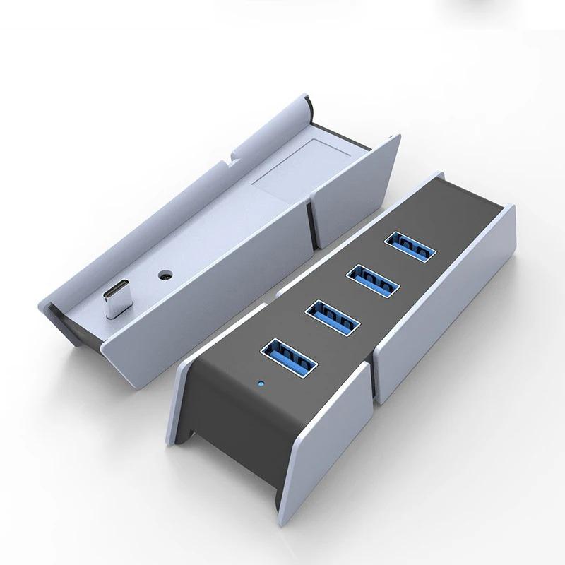 Для аксессуаров Ps5 USB-разветвитель Хаб-расширитель 4-в-1 Адаптер для PlayStation 5 Slim USB-игровые аксессуары Конвертер Удлинитель