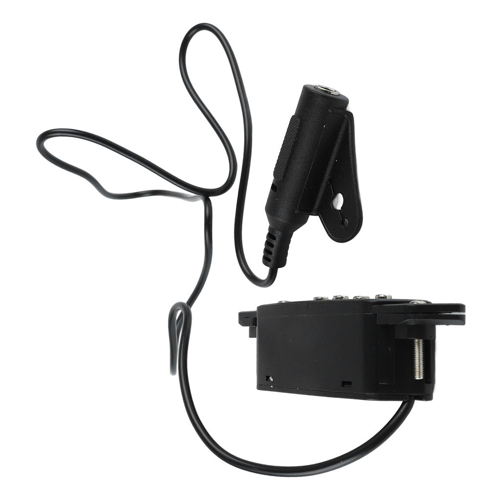 Звукосниматель с 6 отверстиями для резонаторного отверстия, черный, регулируемый звукосниматель для гитары с отверткой, аксессуар для фолк-акустики