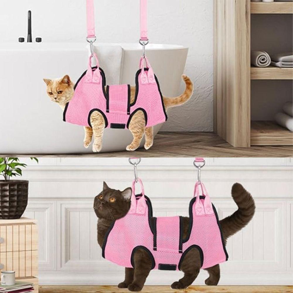 Anti Scratch Dog Grooming Hammock with Security Strap Cat Holder for Grooming  for Pet Cleaning