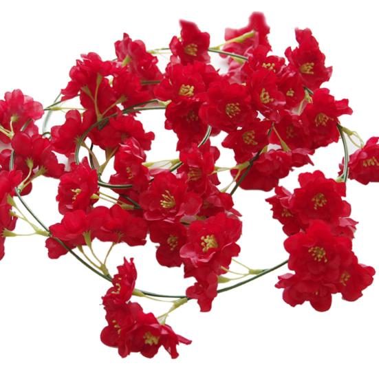 Искусственные поддельные вишни цветок винограда растение свадьба украшение дома