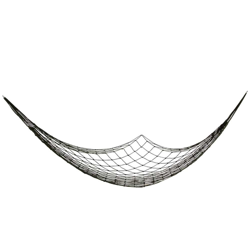 200x80cm Outdoor Hammock Thick Nylon Rope Camping Hammock Durable Nylon Mesh Hammock Home Leisure