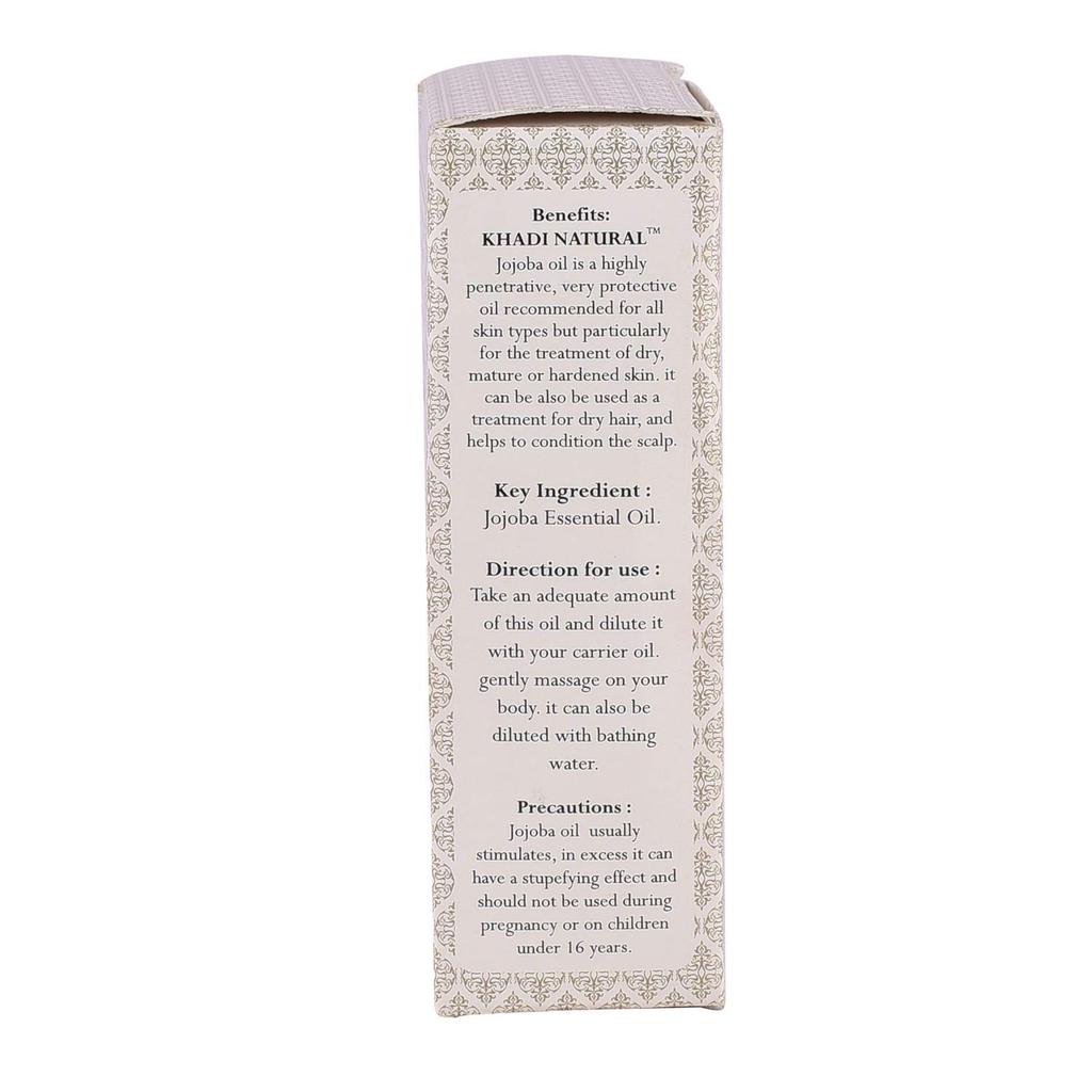 KHADI NATURAL Эфирное масло жожоба 10 мл Чистое Многоцелевое Увлажняющий уход за кожей и волосами Комплект из 1 шт.