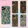 Чехол для телефона William Morris для iPhone 17,16,15,14,13,12,11 Plus,Pro,Max,XR,XS,Plus,E,SE4,Mini Прозрачный чехол