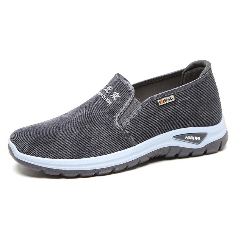 Новые мужские повседневные туфли Old Beijing Cloth Shoes с мягкой подошвой, нескользящие, удобные, модные, легкие, износостойкие, легкие, с мягкой подошвой, для ходьбы