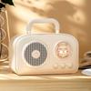 USB Interface Portable Speaker Rich Bass Wireless Speaker Mini Retro Bluetooth Speaker  Student Use
