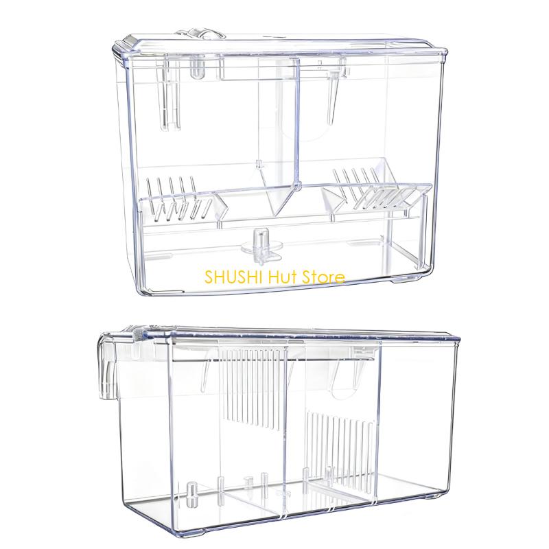 Fish Breeding Box Aquarium Hatchery Incubator Box External Mount for Newborns D57B