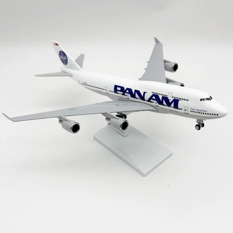 1/400 Литая смола Самолет 30см 747 B747 Самолет Авиакомпания Pan Am Модель самолета Самолет с колесным шасси для Коллекционного Дисплея