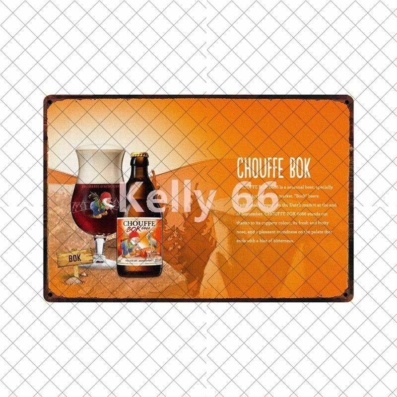 [ Kelly66 ] Belgian Beer Tin Art Metal Sign Home Decor Painting 20*30 CM Size Dy185 vintage decor  home decor