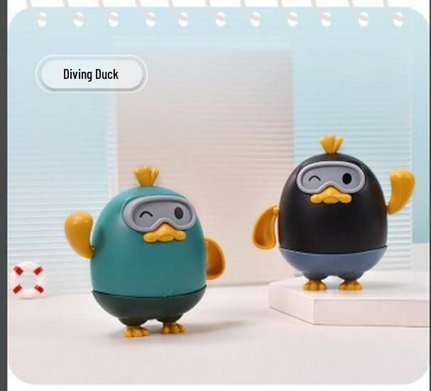 Заводные игрушки для ванной: Желтая утка и черепаха рыба-клоун для детей