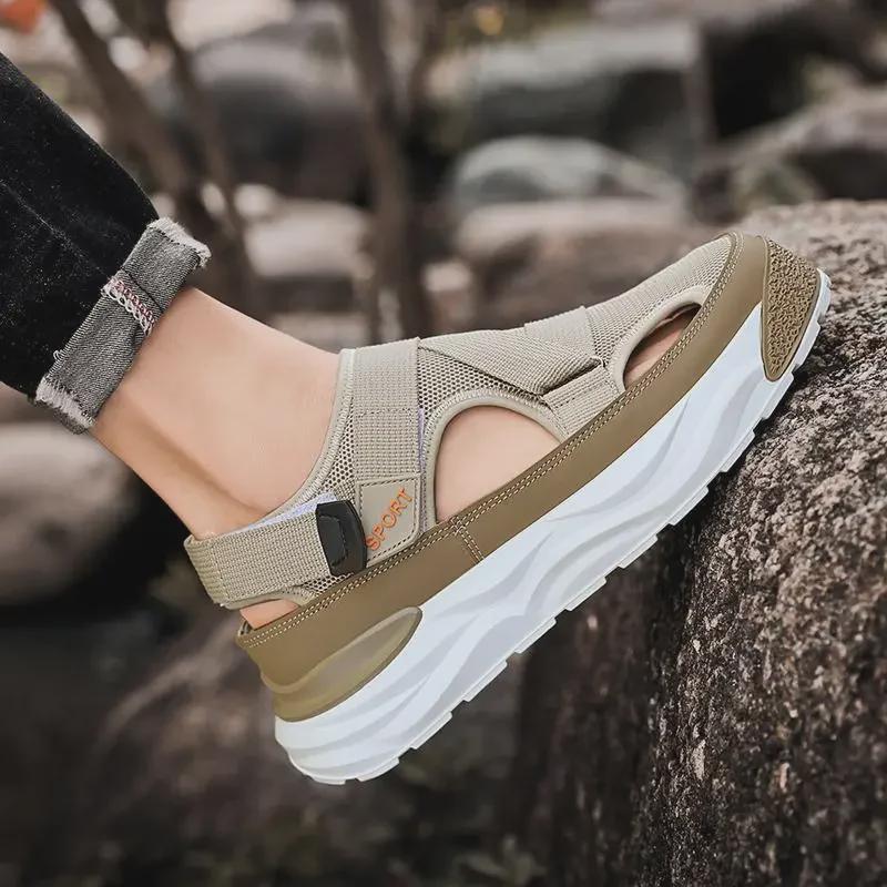 2023 Мужские нескользящие сандалии для отдыха на открытом воздухе на толстой подошве