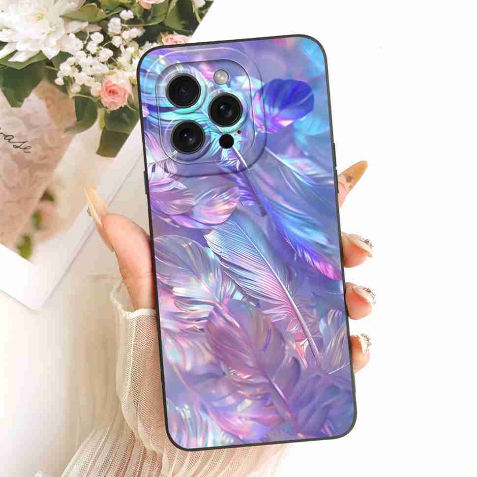 Для iPhone 14 Pro A2890 A2650 Чехол Новый Дизайн Расписные Цветы Мягкий Силиконовый Чехол Для iPhone 14Pro A2889 A2892 Корпус Телефона
