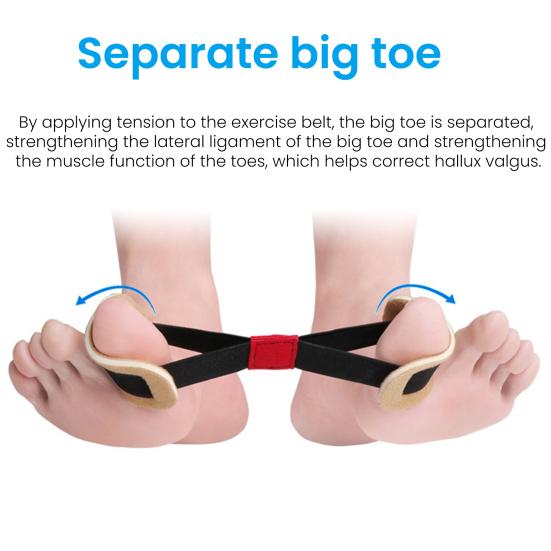 Корректор косточки большого пальца ноги, разделитель пальцев, регулируемая шина для вальгусной деформации большого пальца стопы для женщин и мужчин, дышащий растяжитель пальцев для облегчения боли, выравнивание пальцев