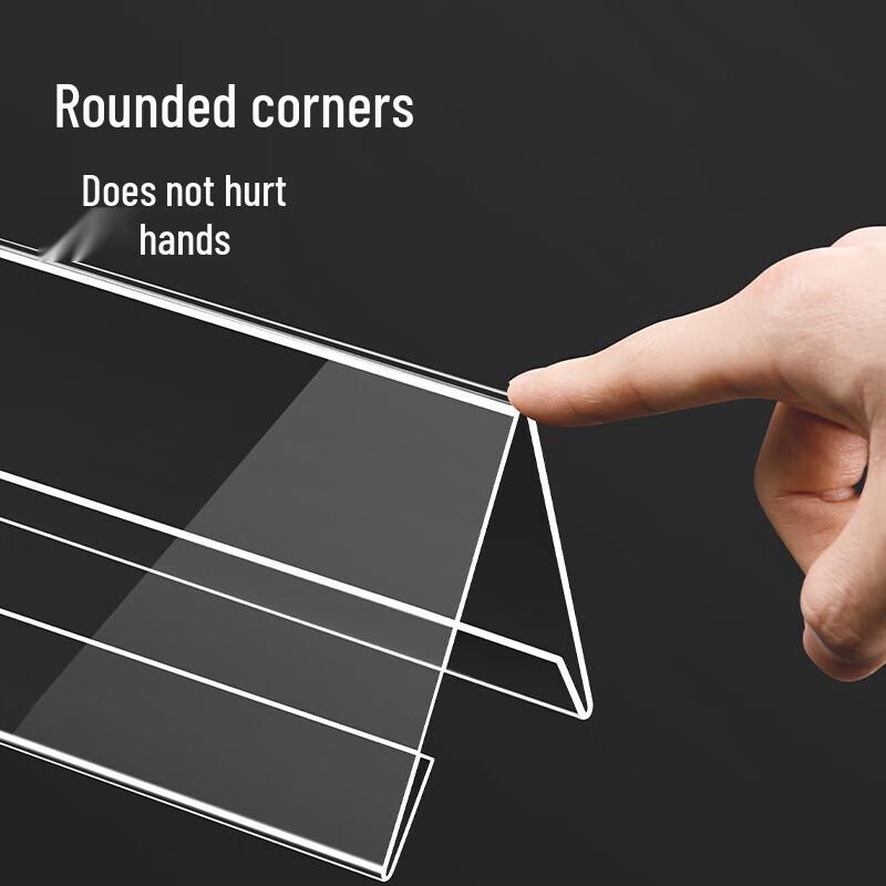 Deli V-Shaped PET Table Tent Card