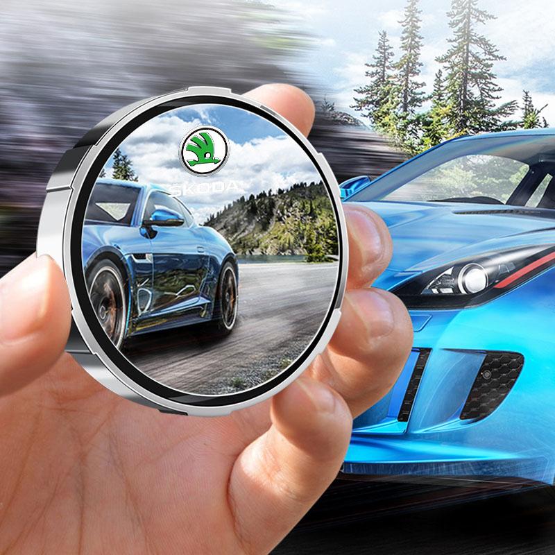 2 шт. Регулируемое зеркало заднего вида для слепой зоны автомобиля с углом обзора 360 градусов для Skoda Octavia MK2 MK3 2 3 A7 Fabia Karoq Kodiaq Superb Rapid Kamiq
