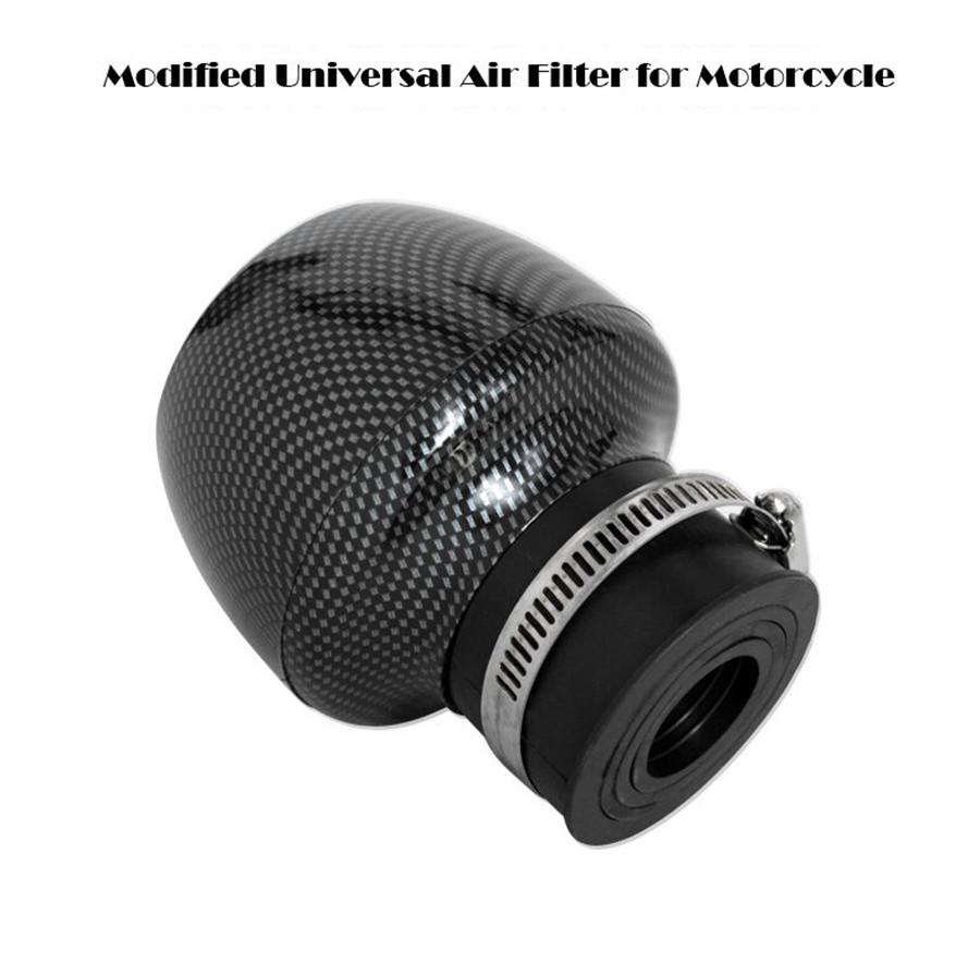 2x Мотоцикл Квадроцикл Воздушный Впускной Фильтр 1.1"-1.9" 28мм-48мм Впуск Карбоновый Стиль