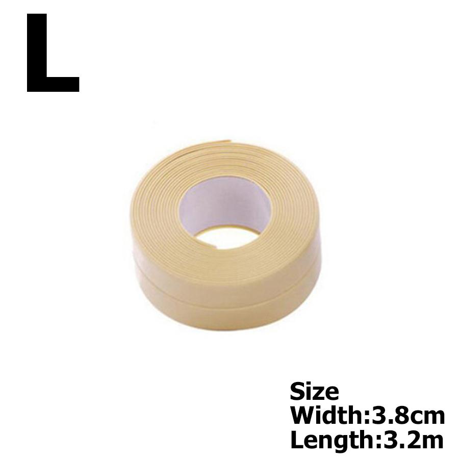 6Colors Bathroom Anti-mold Tape 3.2m 2 Sizes Available Kitchen Waterproof Sealing Tape Bathroom Toilet Wall Corner Line Tape