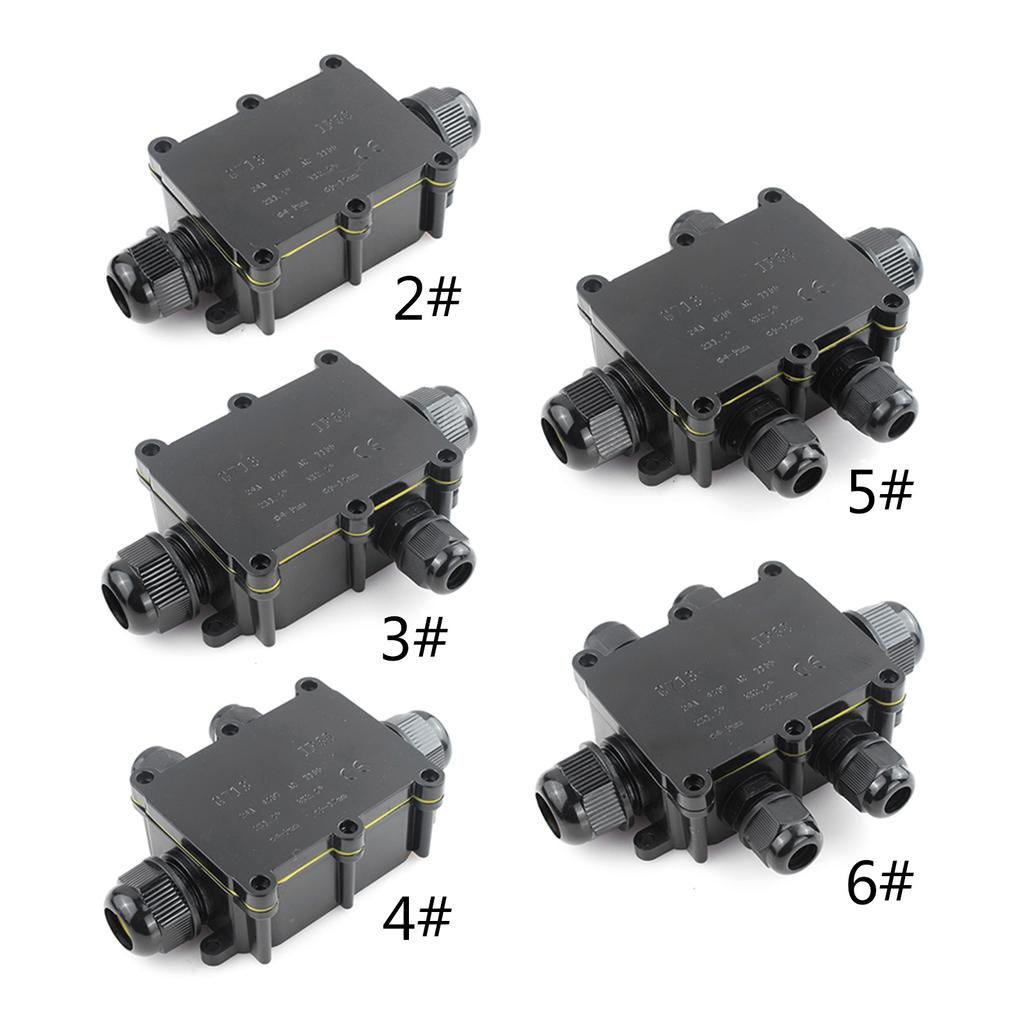 G713 IP68 водонепроницаемая распределительная коробка электрическая 2/3/4/5/6-канальная корпусная коробка кабельная соединительная линия защита для проводки