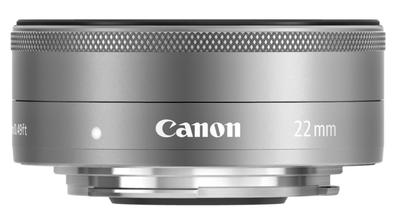 Canon F2 STM Серебристый Объектив-фикс с Беззеркальным EF-M22мм Широкоугольным (Совместимые камеры) (EF-M222STMSL)