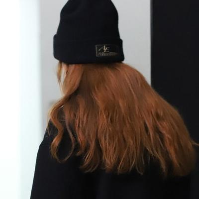 AEER Шапка с логотипом Смесь шерсти и кашемира Черная