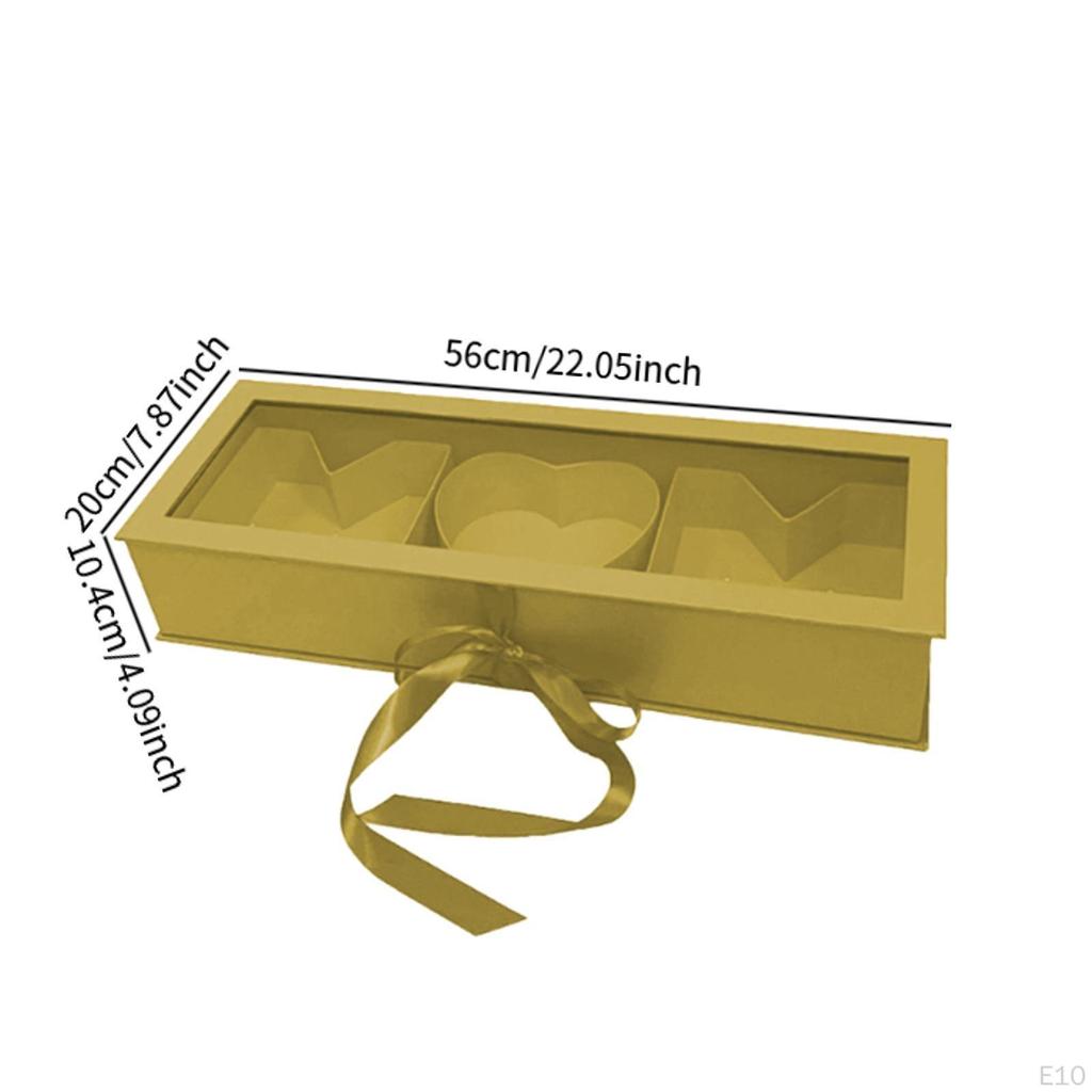 Подарочная коробка для цветов для мамы 22x7.8x4 дюйма для цветочных композиций, аксессуары, многоцелевая для мам