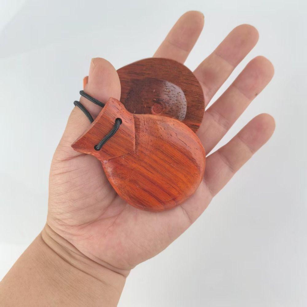 with String Wooden Clapper Traditional Design Percussion Castanets Wood Castanets  Music Class