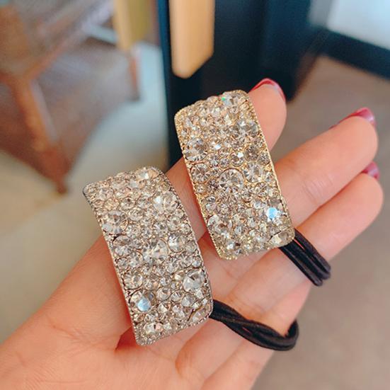 2 шт. резинки для волос, блестящие стразы, эластичные резинки для хвостиков, сверкающие блестящие веревки для волос, аксессуары для волос