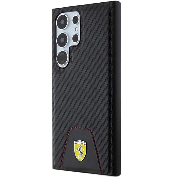 Ferrari FEHCS24LN3PUK S24 Ultra S928 black/black hardcase Carbon Stitched Bottom