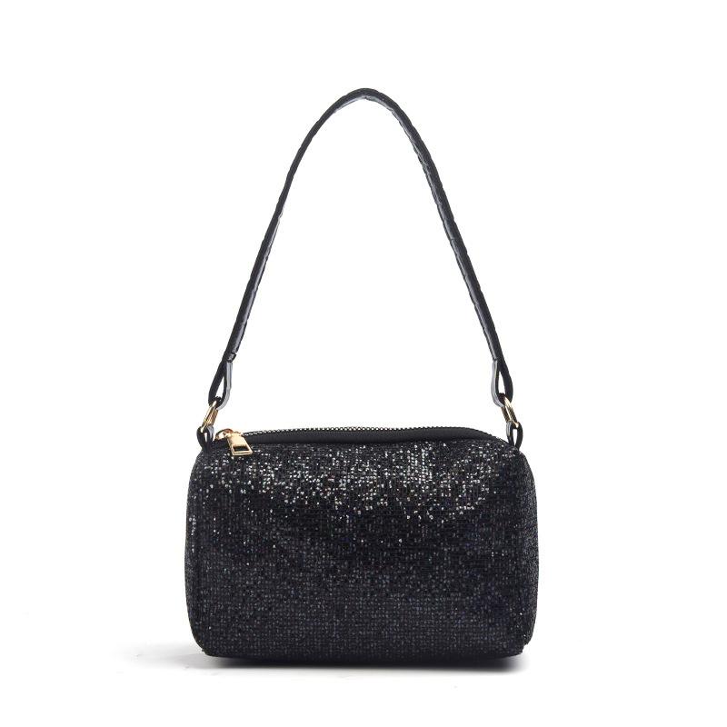 IELGY Портативная модная сумка-подушка с цепочкой и блестками, сумка через плечо, большая вместимость, легкая повседневная сумка