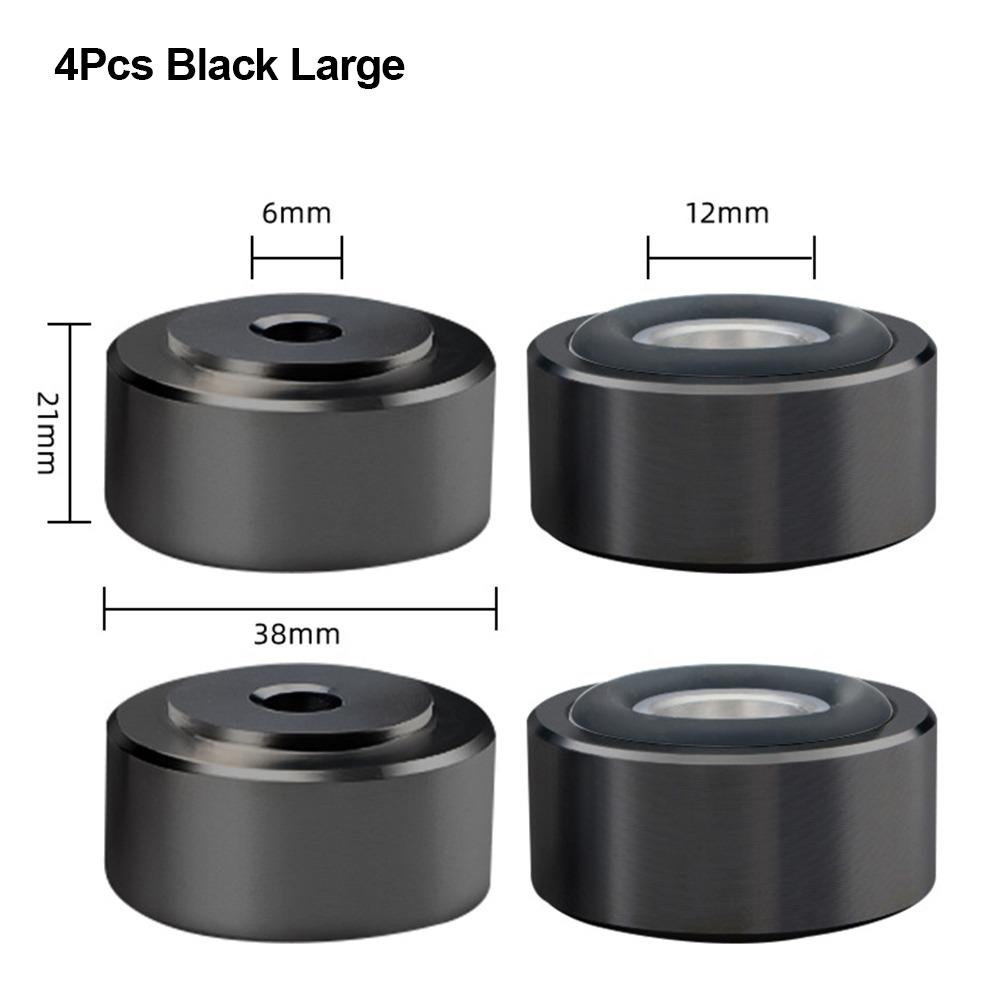 1/4Pcs Isolation Feet Pad Aluminum Alloy Amplifier Base Feet  for Speakers CD Amplifier