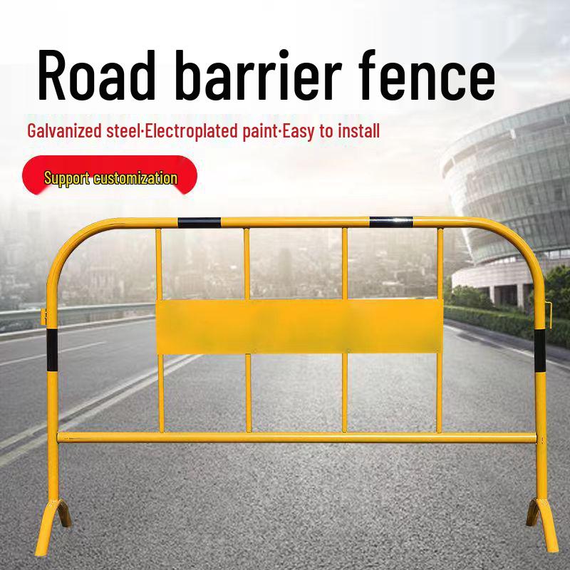Iron Horse Weighted Temporary Traffic Enclosure Steel Pipe Guardrail