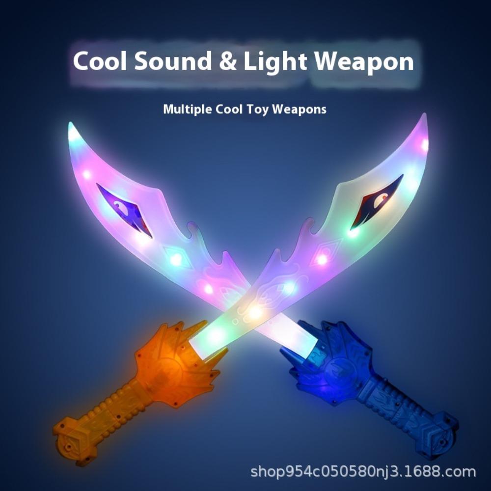 New Children's Luminous Lights Music Toy Knife Simulation Dragon Slayer Knife Sound Flashing Knife