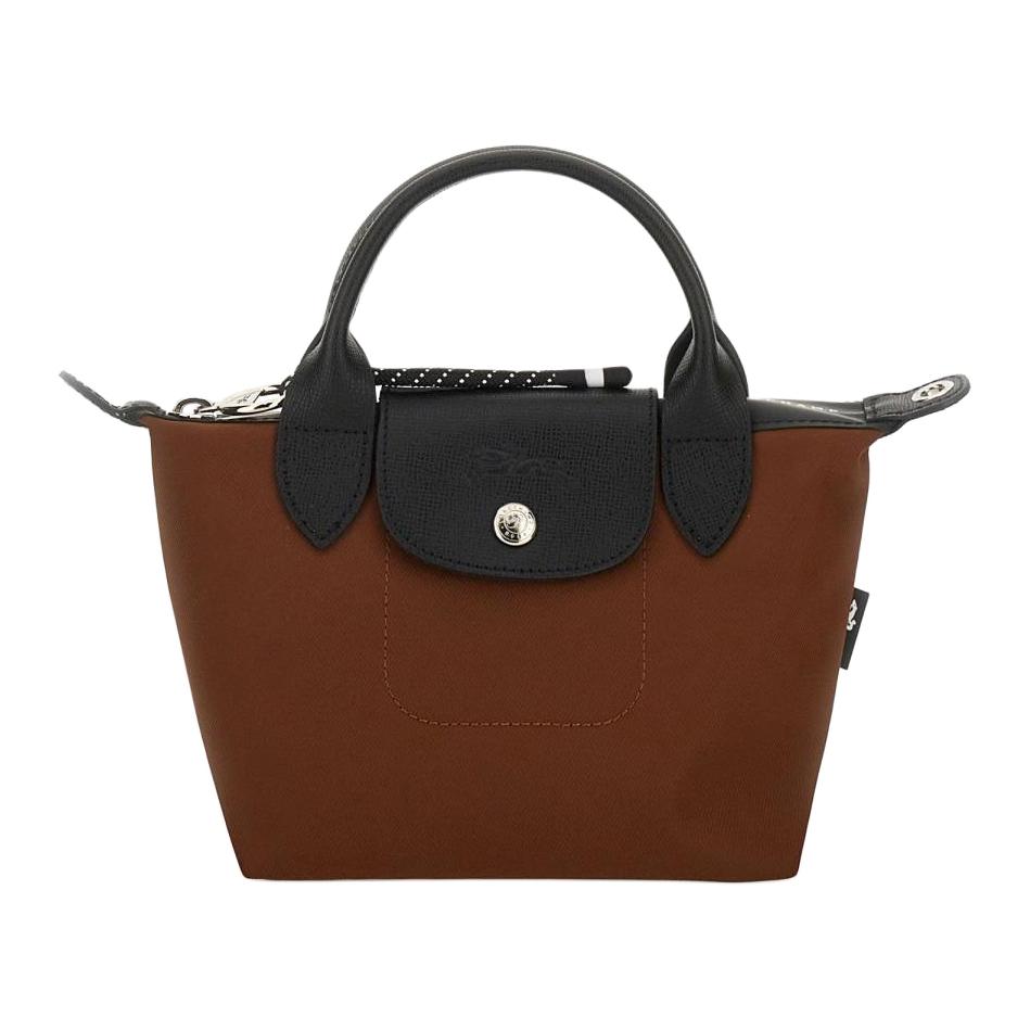 Longchamp Le Pliage Energy Recycled Canvas Dumpling Bag Mini Women Shoulder Bag Chocolate 1500HSR203